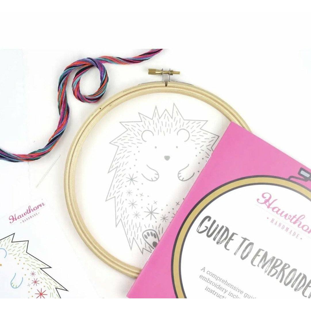 Hedgehog Embroidery Kit  Embroidery Kit for Kids - Alder & Alouette